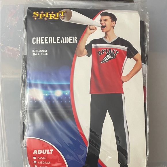 Spirit Red and Black Cheerleader Outfit - Picture 1 of 4